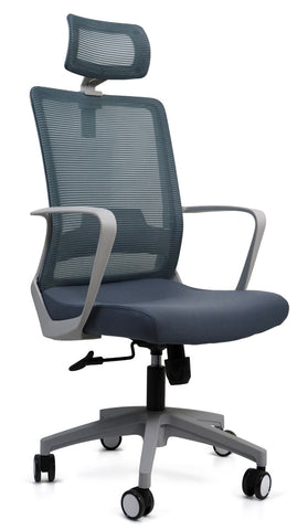 Silla Ergonómica Ejecutiva CIVITA con Cabecera Gris - Ergo