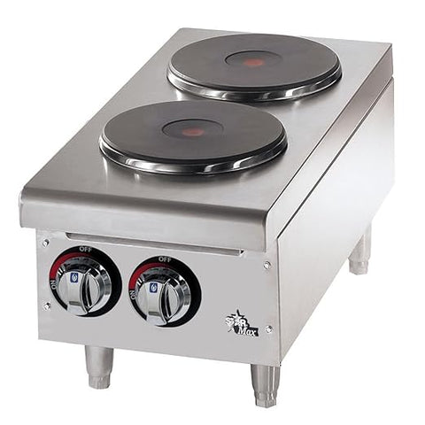 Parrilla Eléctrica Doble Star-Max® 502FF | Dos Quemadores de Hierro Sólido (Envío Rápido)