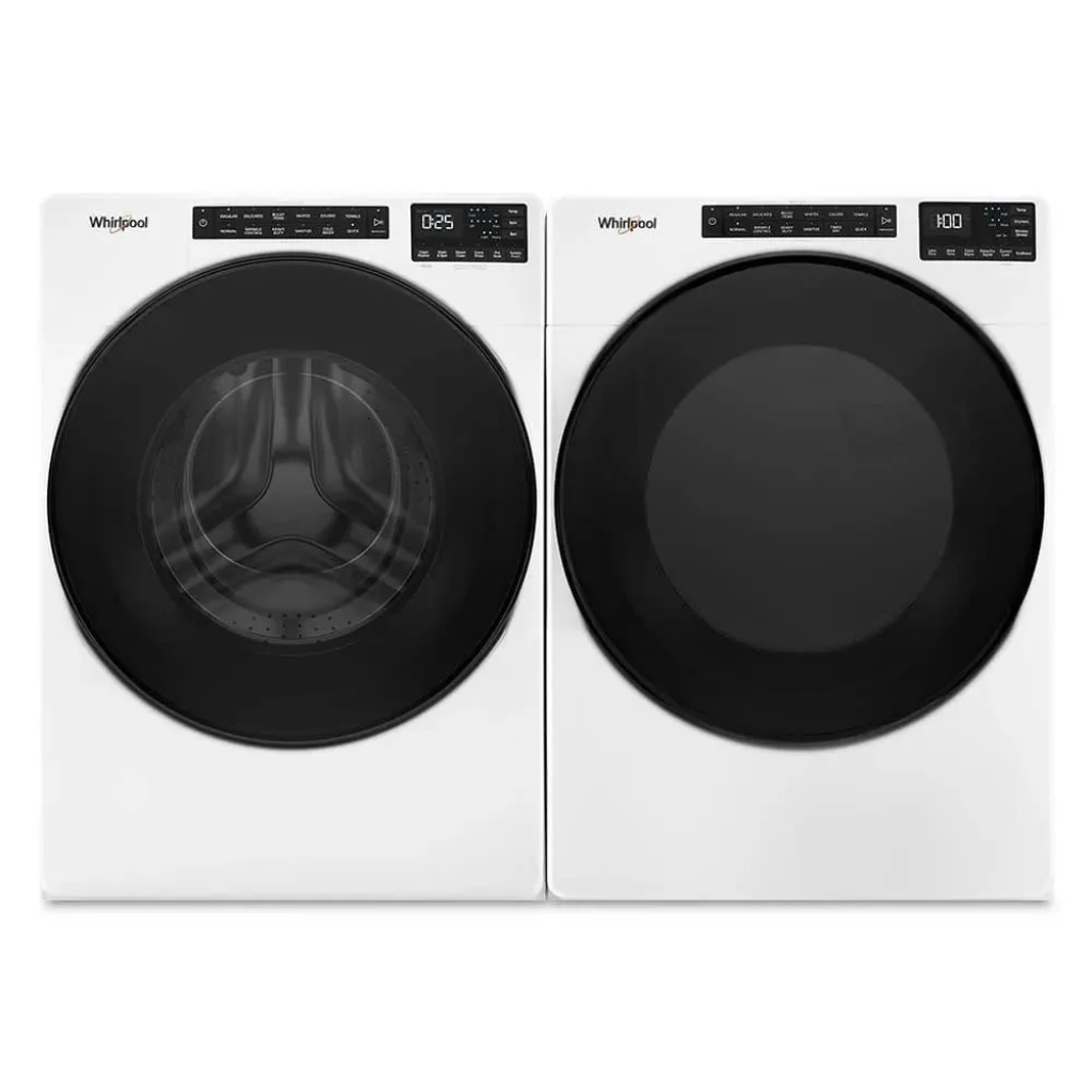 7MWFW5605MW-7MWGD6605MW / Combo Lavadora y Secadora Whirlpool 21 kg Carga Frontal Xpert Inverter Blancas 🤍🌀🔥