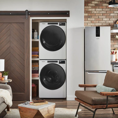7MWFW5605MW-7MWGD6605MW / Combo Lavadora y Secadora Whirlpool 21 kg Carga Frontal Xpert Inverter Blancas 🤍🌀🔥