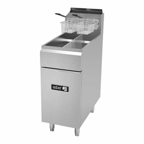 🥣 AEF 2525 S / Freidora Industrial a Gas de Doble Tina (25+25 Lbs)