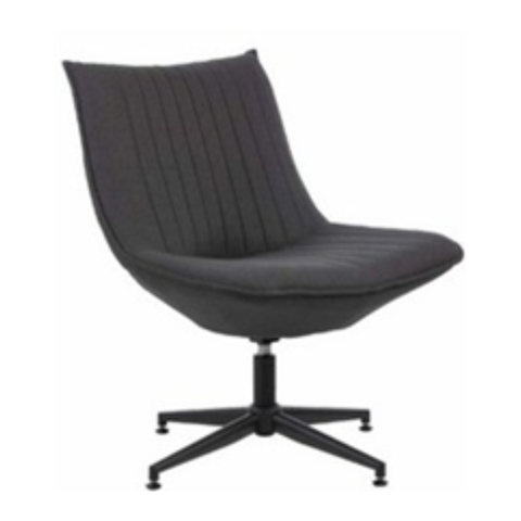 AURA | Silla de Diseño Giratoria Gris Oxford 🖤🔄