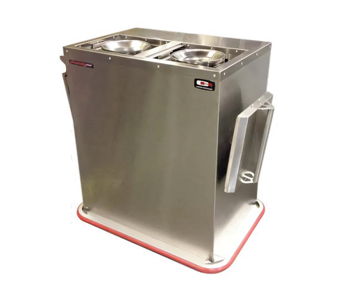 Dispensador Móvil de Platos y Bases Calentadas Carter-Hoffmann® BH2S | Sistema de 2 Silos 🥘🏗️