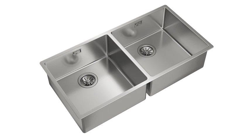 Fregadero Teka MAESTRO BE LINEA RS15 2C 860 - Acero Inoxidable Doble Cubeta