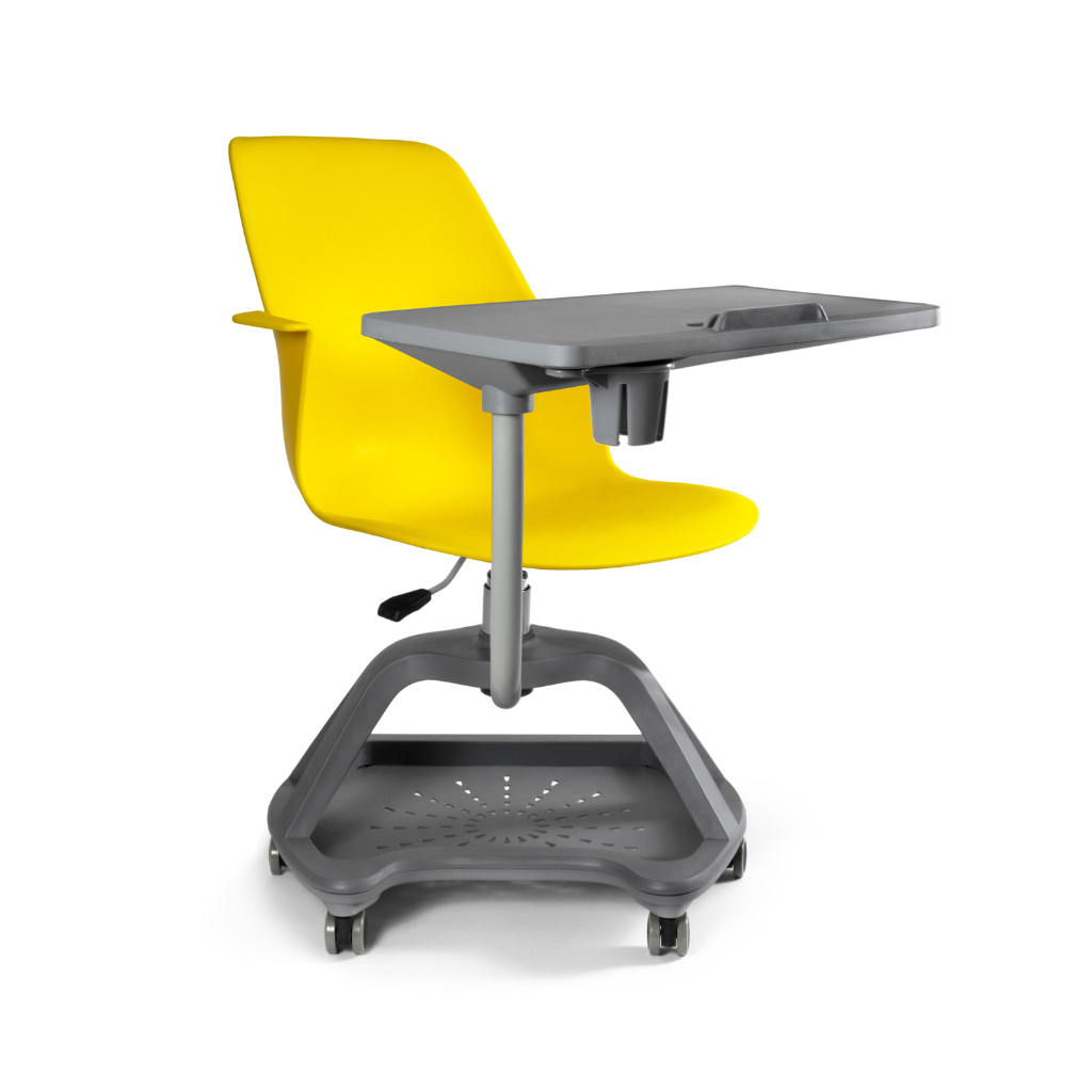 Castelluccio | Silla Ergonómica Universitaria y de Capacitación con Paleta 360° 🎓✨