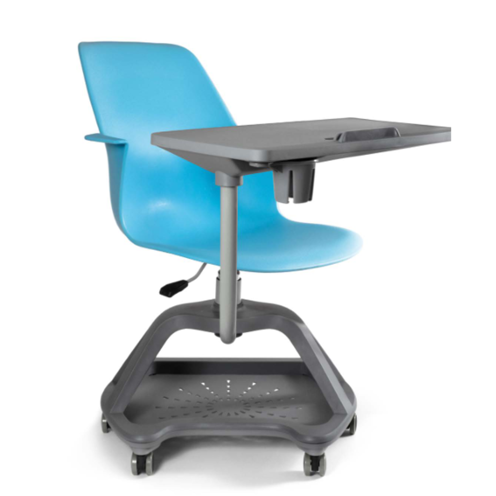 Castelluccio | Silla Ergonómica Universitaria y de Capacitación con Paleta 360° 🎓✨