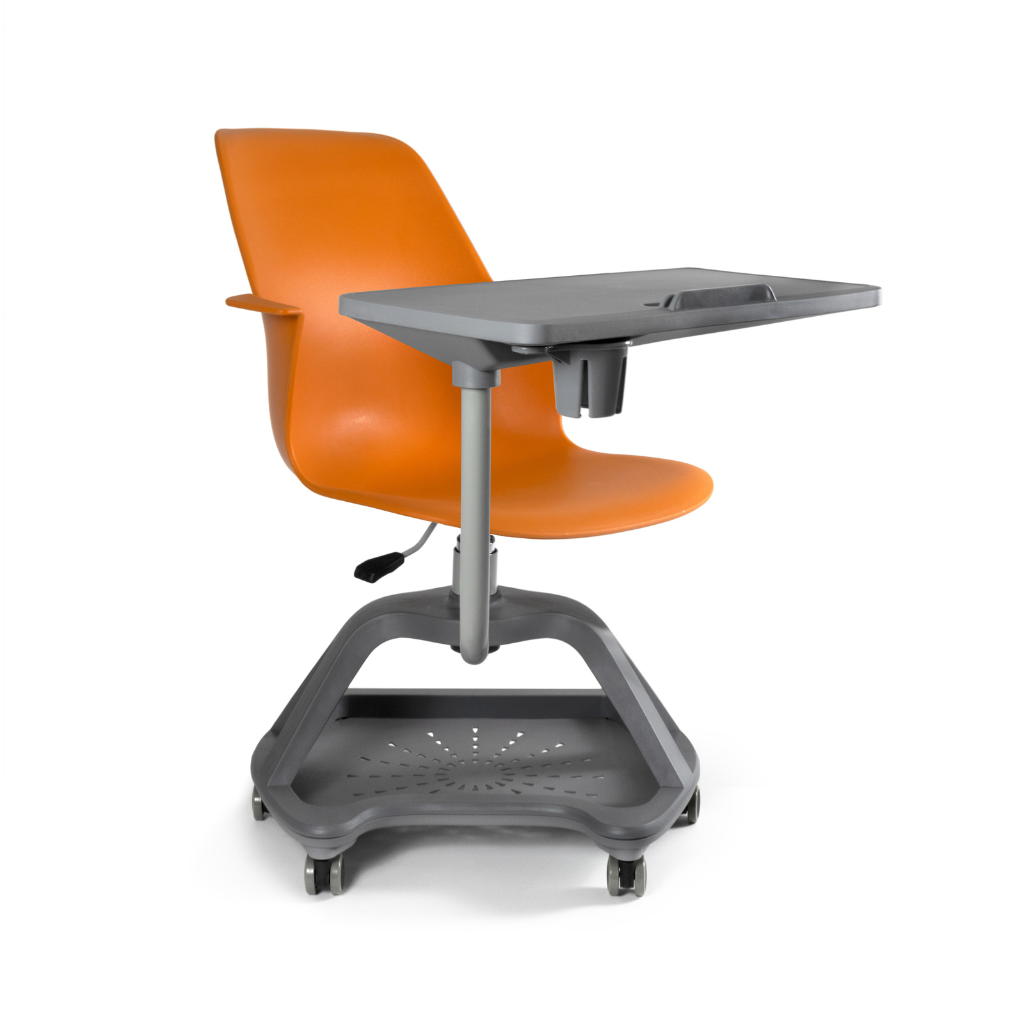 Castelluccio | Silla Ergonómica Universitaria y de Capacitación con Paleta 360° 🎓✨