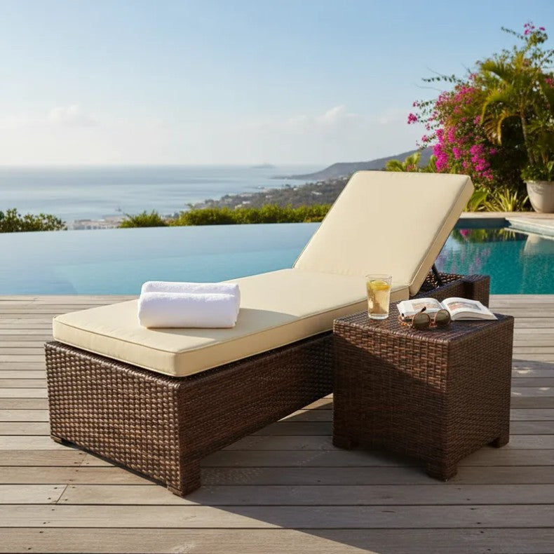 Set de Camastro Reclinable Great Mini con Mesa Auxiliar