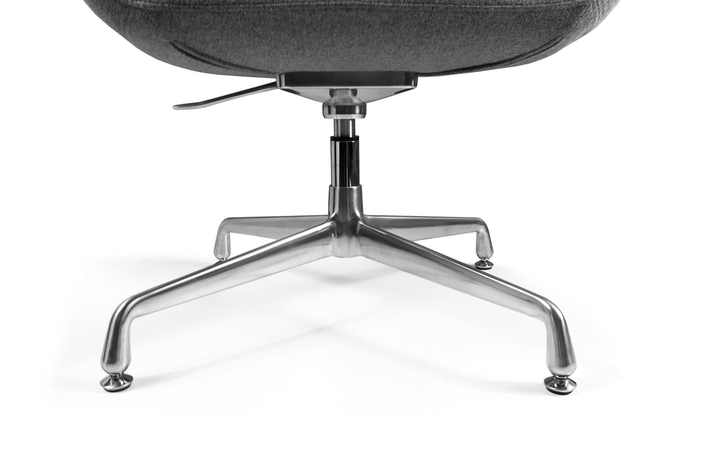 ASTI | Sillón Ergonómico con Base de Aluminio Pulido 🛋️✨