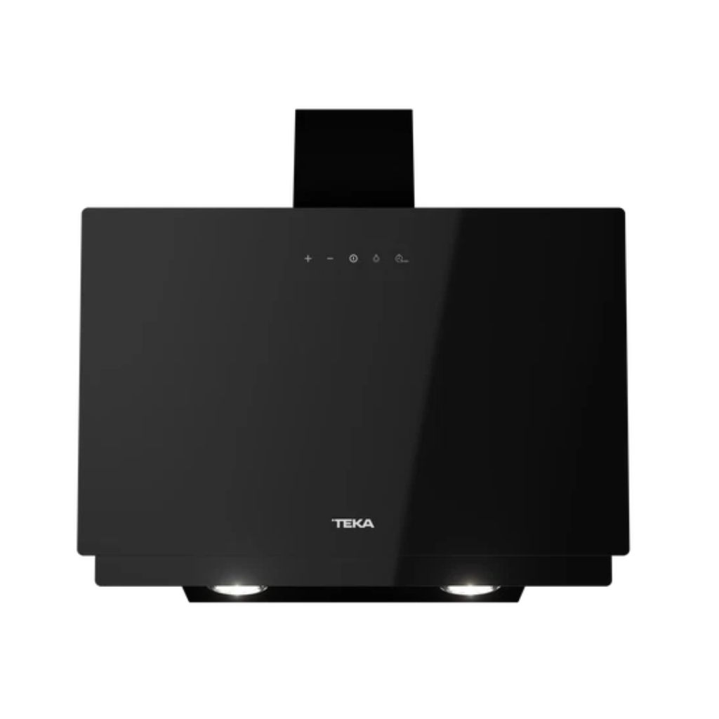 🌫️ DVN 64030 TCL BK / Campana de Pared Inclinada Cristal Negro 60 cm