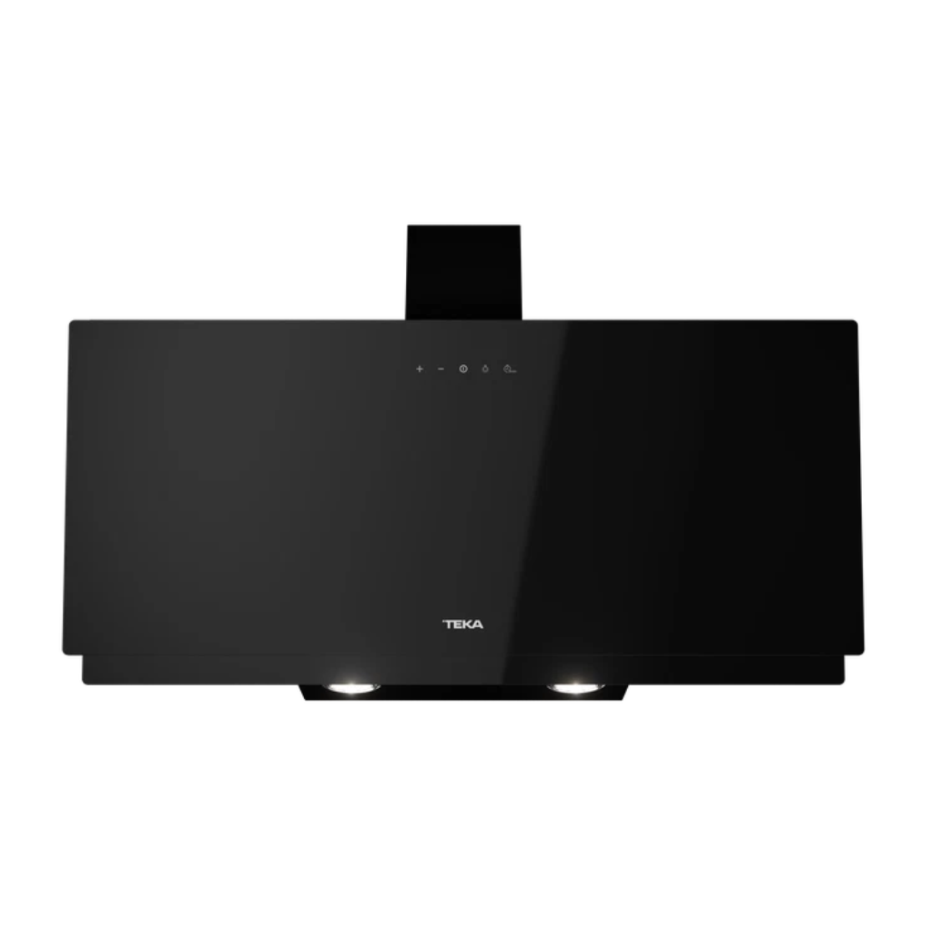 🌬️ DVN 94030 TCL BK / Campana de Pared Inclinada Cristal Negro 90 cm