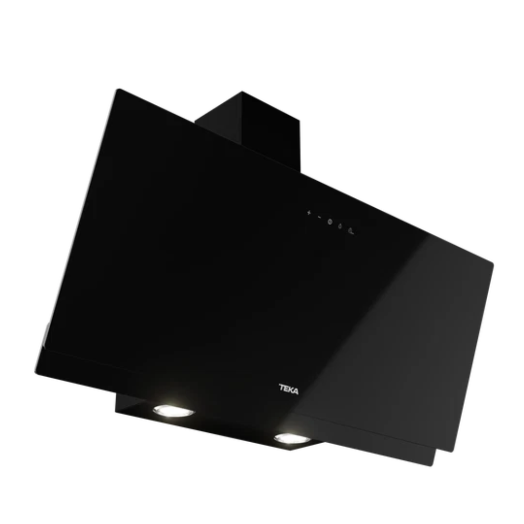 🌬️ DVN 94030 TCL BK / Campana de Pared Inclinada Cristal Negro 90 cm