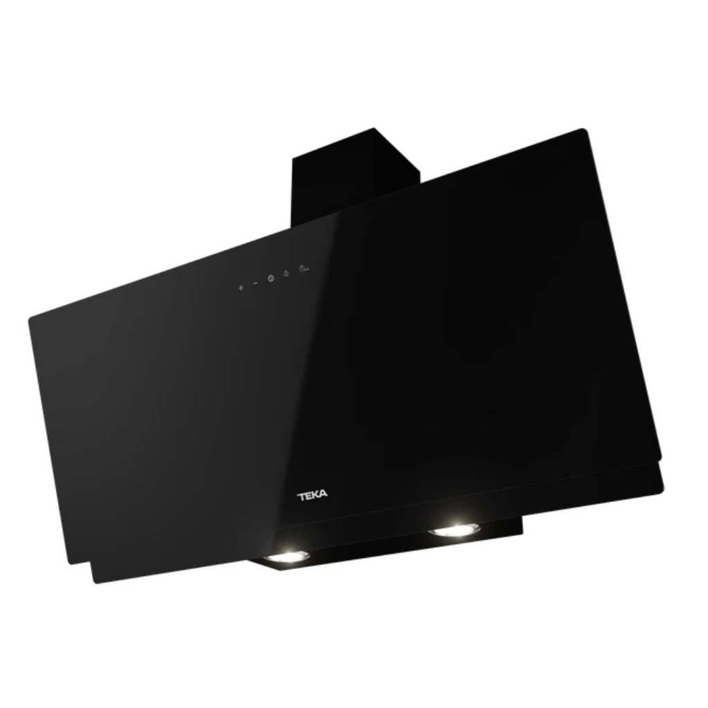🌬️ DVN 94030 TCL BK / Campana de Pared Inclinada Cristal Negro 90 cm