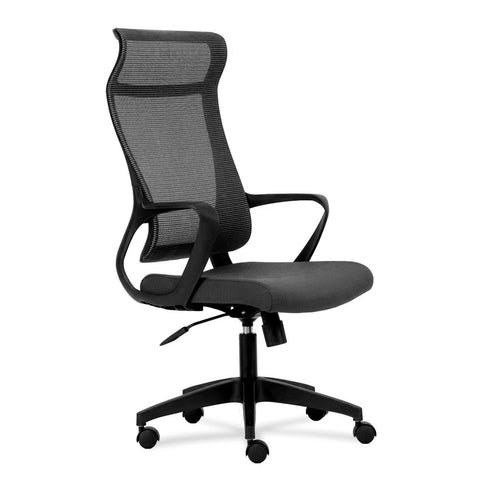 Silla Ejecutiva Ergonómica Granelli – Respaldo Alto Transpirable en Color Negro