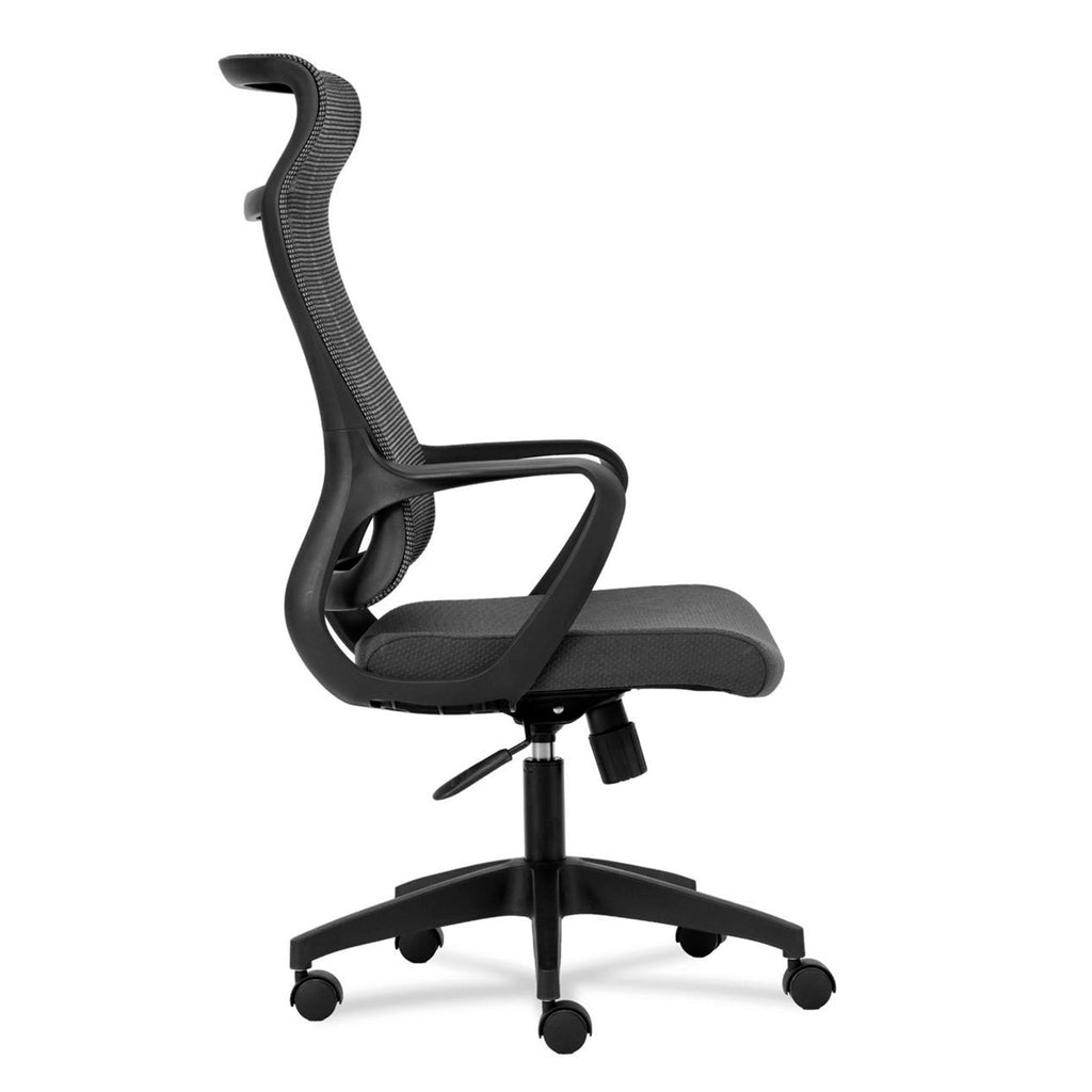 Silla Ejecutiva Ergonómica Granelli – Respaldo Alto Transpirable en Color Negro