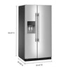 Refrigerador KitchenAid Side-by-Side 28.7 p³ con Interior Platinum – KRSF536RPS