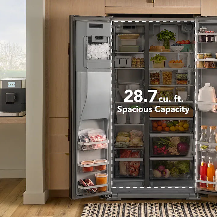 Refrigerador KitchenAid Side-by-Side 28.7 p³ con Interior Platinum – KRSF536RPS
