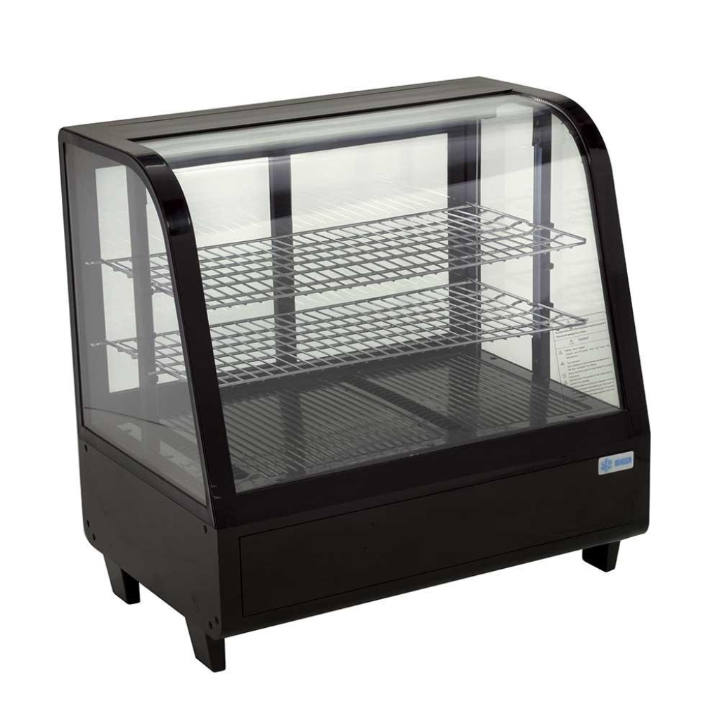 MIGSA RTW-100L | Vitrina Refrigerada sobre Mostrador de Cristal Curvo 100 L ❄️