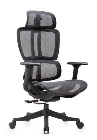 Silla Ejecutiva Ergonómica Montenegro - Soporte Lumbar y Malla Tech