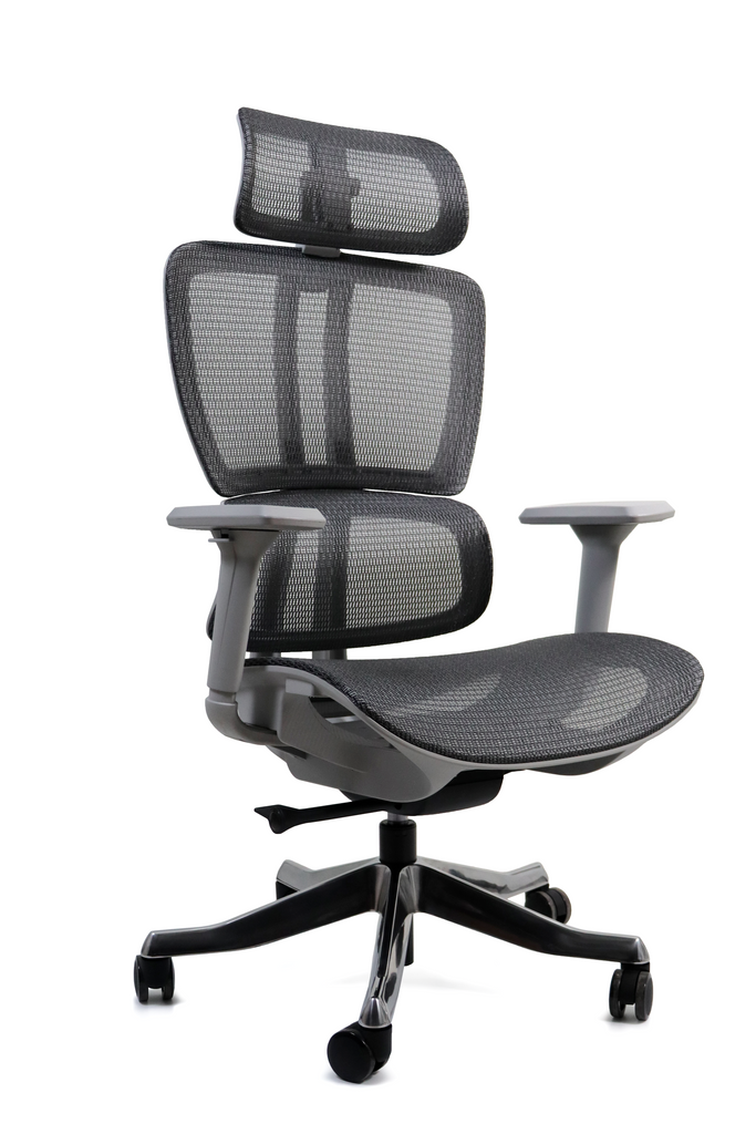 MONTENEGRO G | Sillón Ergonómico Directivo Gris de Élite 🦾🏛️