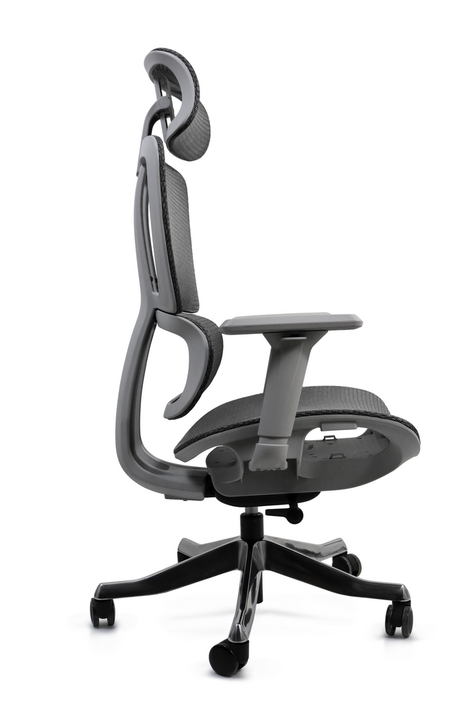 MONTENEGRO G | Sillón Ergonómico Directivo Gris de Élite 🦾🏛️