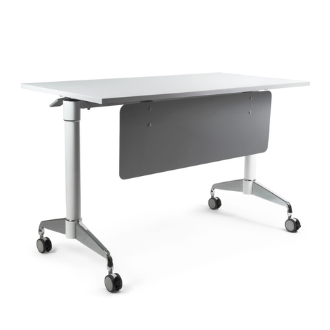 ⚙️MPR1260 / Mesa Plegable Operativa 120 cms con Faldón Metálico y Ruedas con Freno 🔄