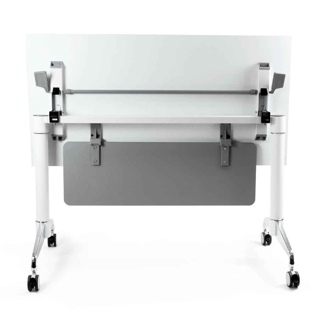 ⚙️MPR1260 / Mesa Plegable Operativa 120 cms con Faldón Metálico y Ruedas con Freno 🔄