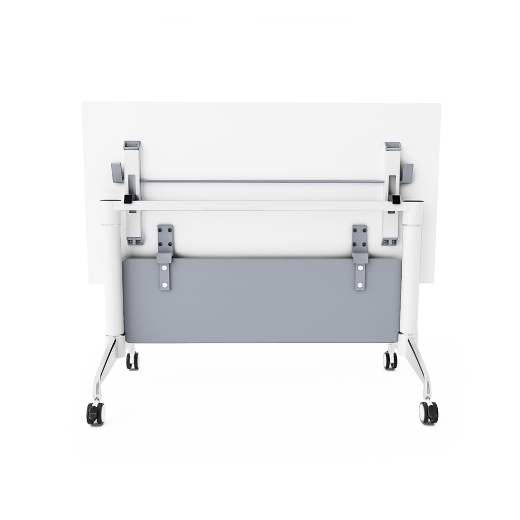 ⚙️MPR1260 / Mesa Plegable Operativa 120 cms con Faldón Metálico y Ruedas con Freno 🔄
