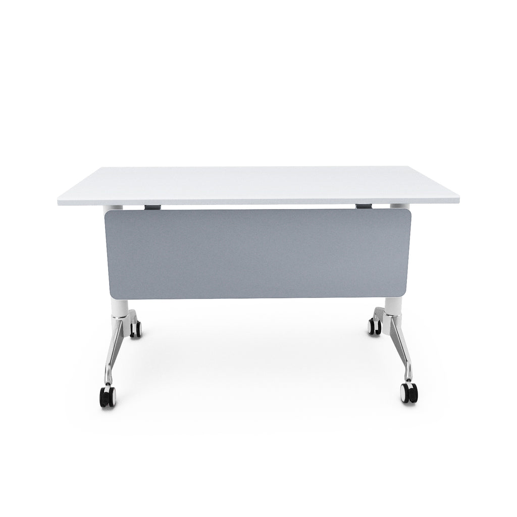 ⚙️MPR1260 / Mesa Plegable Operativa 120 cms con Faldón Metálico y Ruedas con Freno 🔄