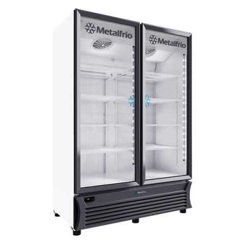 Metalfrio RB800 / Refrigerador Comercial Vertical 2 Puertas de Cristal 42.2 ft³ 🏪