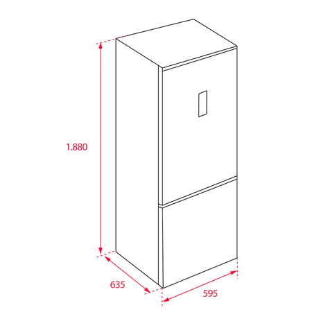 Refrigerador Teka Bottom Freezer 12 pies Inox Antihuellas | TOTAL NFL 346 SS