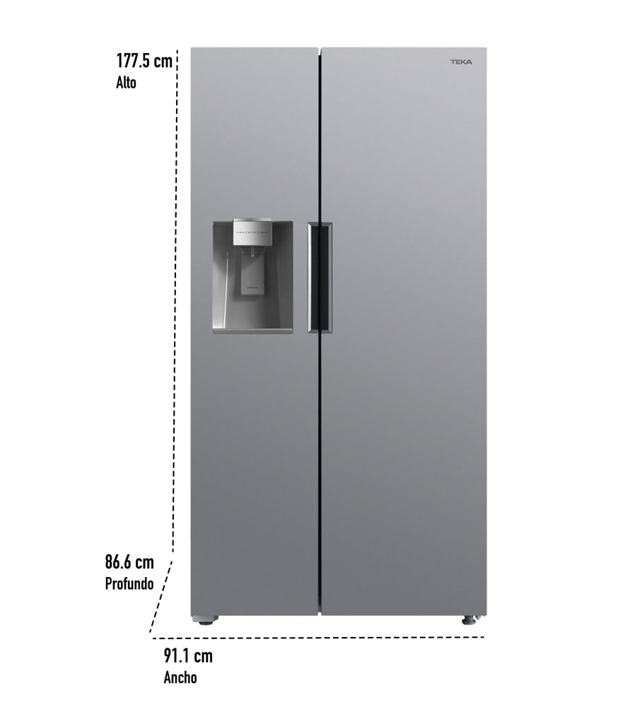 Refrigerador Side By Side 27 p3 SXS RLF 75950 SS Acero Teka