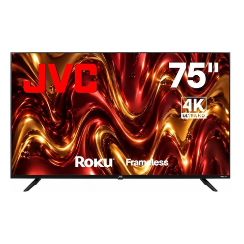 S175URF / Pantalla LED 4K UHD 75" Roku Frameless JVC 👑