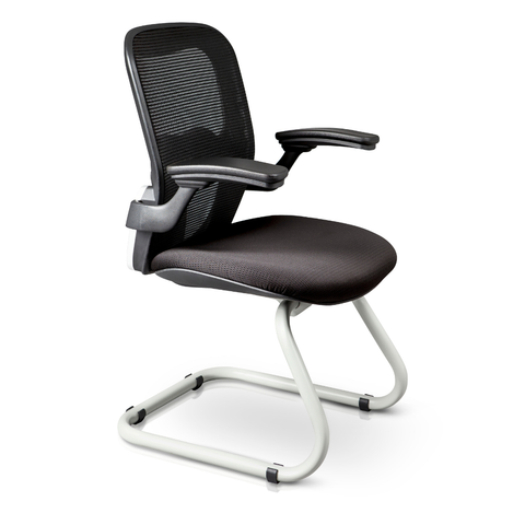 BARI V | Silla de Visita Ergonómica con Estructura de Patín Reforzada 🏁
