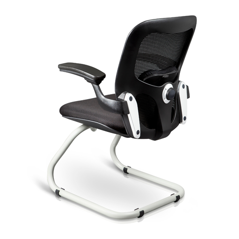 BARI V | Silla de Visita Ergonómica con Estructura de Patín Reforzada 🏁