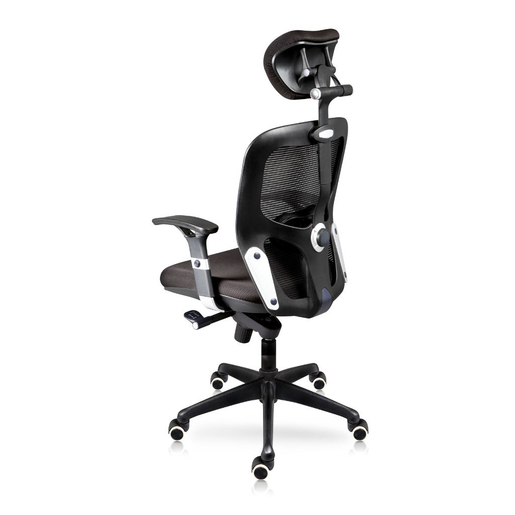 BARI C | Silla Directiva Ergonómica con Mecanismo de Rodilla y Cabecera 180° 🌟