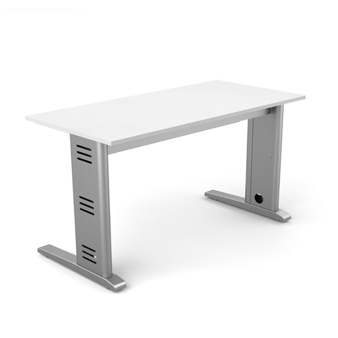 ⚡TY-ESC1260 D / Escritorio Tecnológico Cableable 120 cms con Ducto Metálico Telescópico 🖥️
