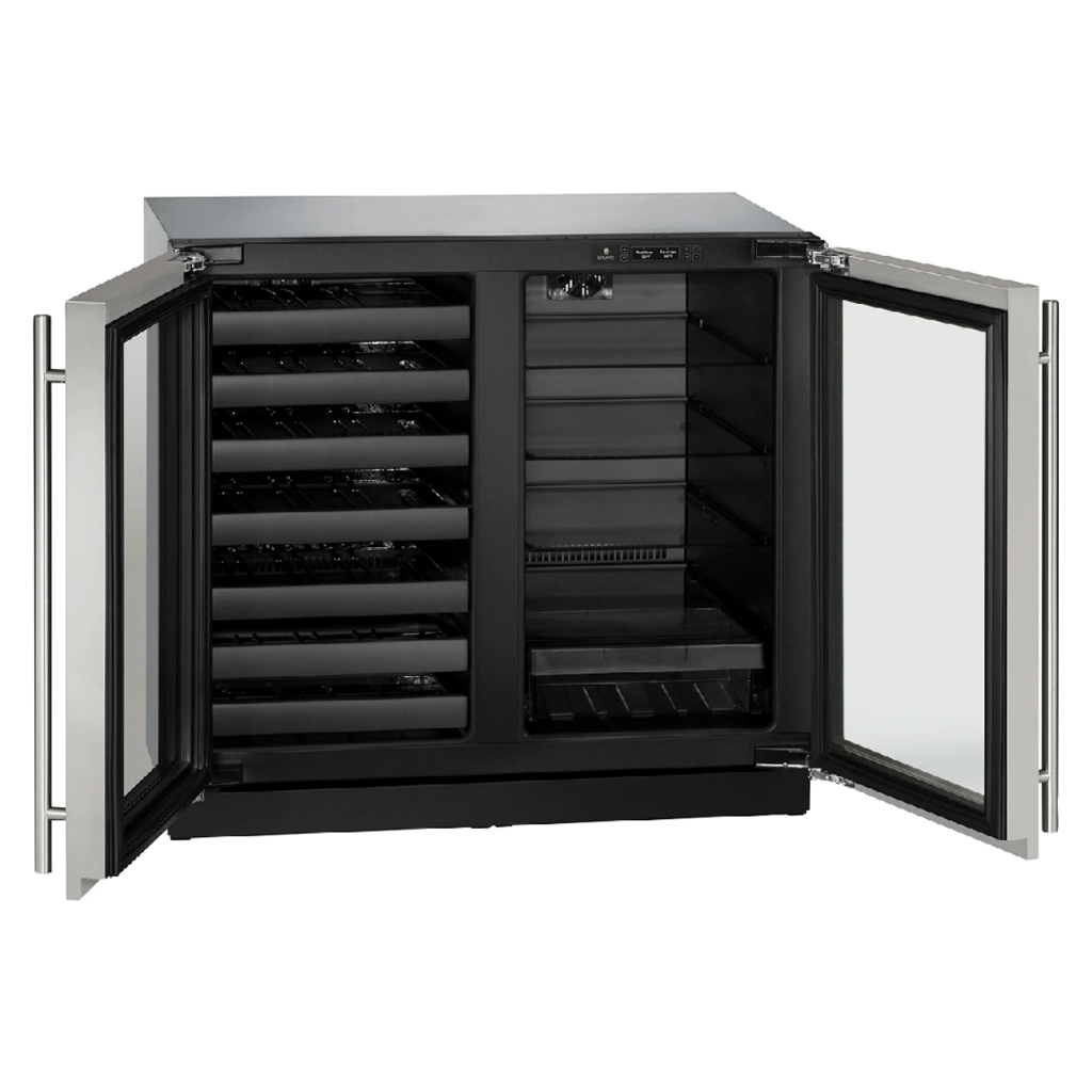 🍾 U-3036BVWCS-00B / Centro de Bebidas 36" Side-by-Side Premium Serie 3000