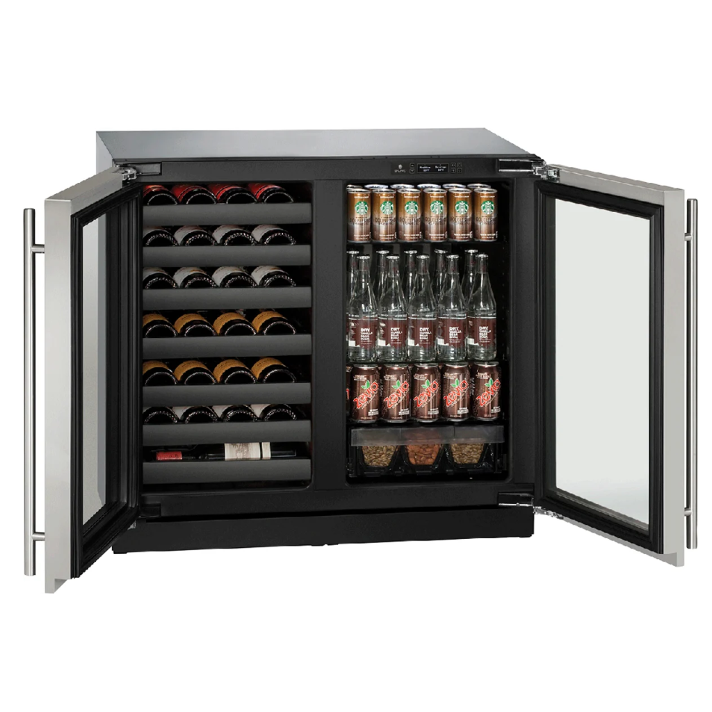 🍾 U-3036BVWCS-00B / Centro de Bebidas 36" Side-by-Side Premium Serie 3000