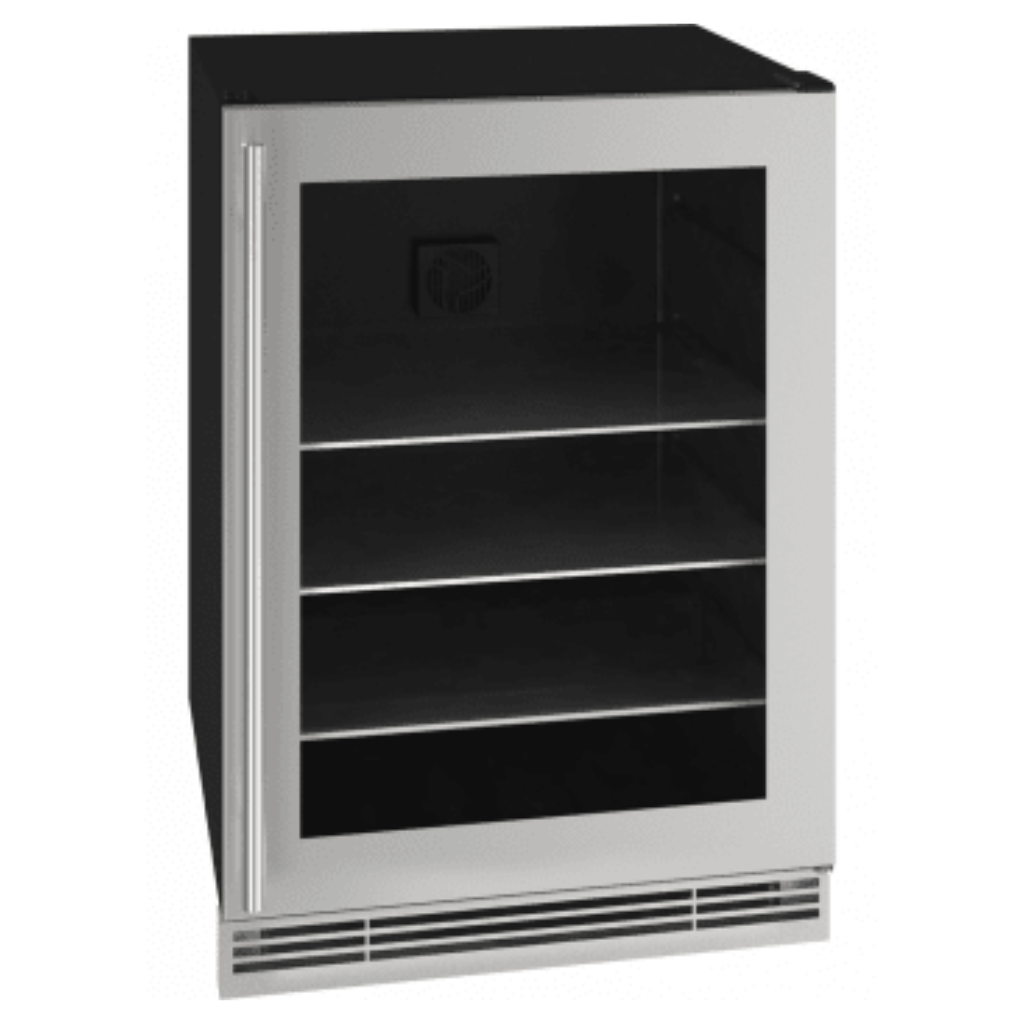 🍾 UHBV024-SG01A / Centro de Bebidas U-LINE 24" Reversible Stainless Frame