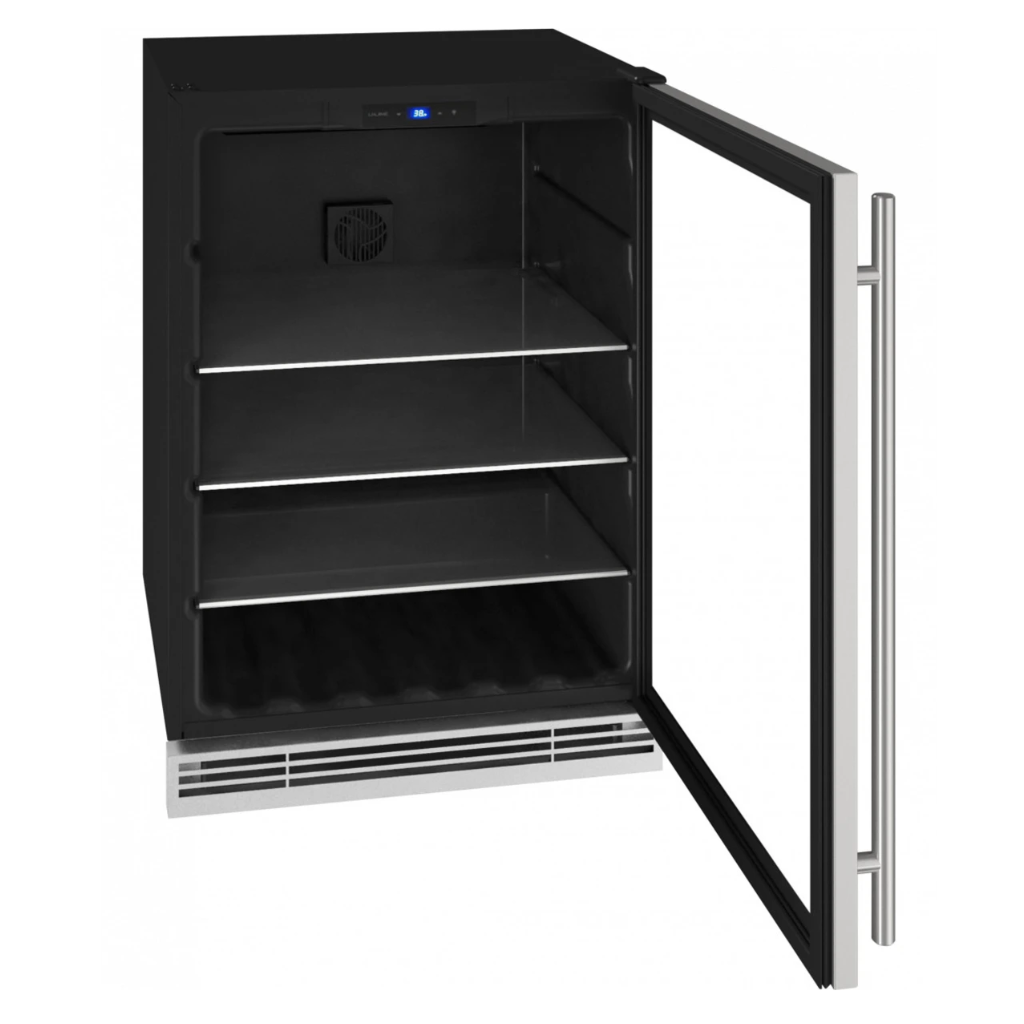 🍾 UHBV024-SG01A / Centro de Bebidas U-LINE 24" Reversible Stainless Frame