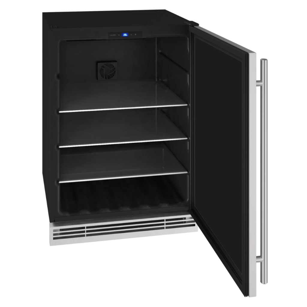 🥤 UHBV024-SS02A / Centro de Bebidas U-LINE 24" Reversible Hinge Stainless Solid 115v