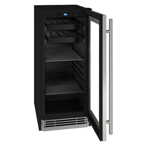 🍾 UHBV115-SG01A / Centro de Bebidas 15" U-LINE Reversible Hinge Stainless Frame 115v