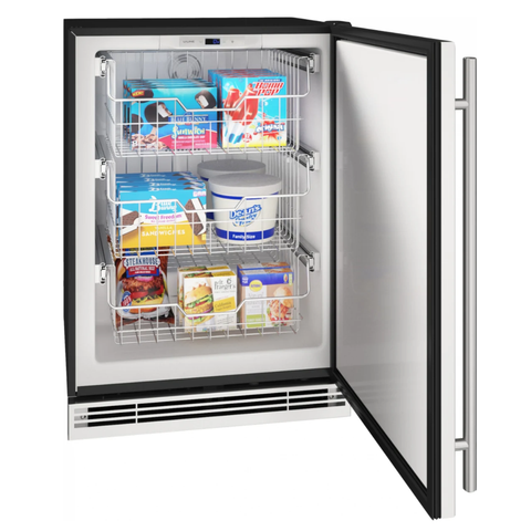 🍦 UHFZ124-SS01B / Congelador Convertible 24" U-LINE Reversible Hinge Stainless Solid 115v