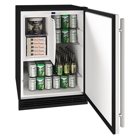 🧊 UHRF124-SS01A / Combo Refrigerador con Congelador 24" Reversible Hinge Stainless Solid 115v