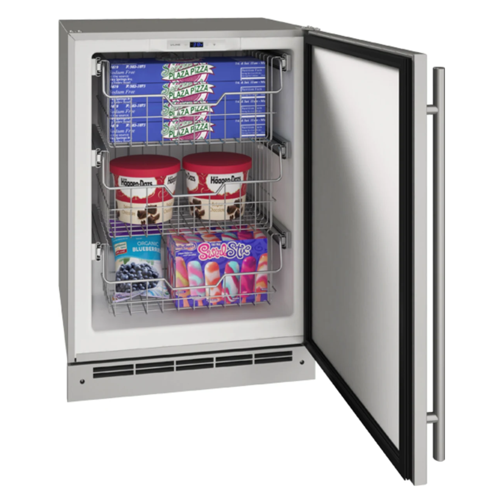 ☀️ UOFZ124-SS01B / Outdoor Convertible Freezer 24" Premium U-LINE (4.9 Cu. Ft.)
