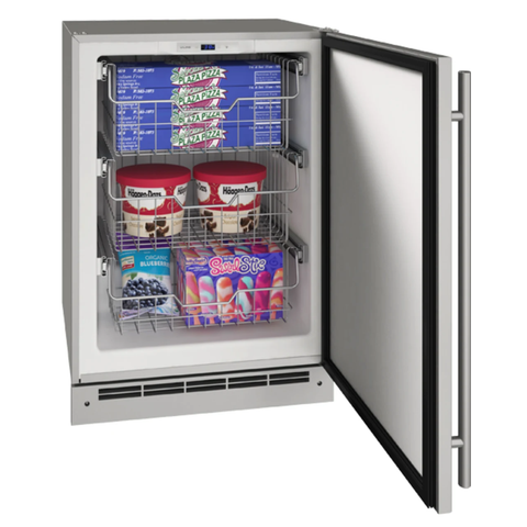 ☀️ UOFZ124-SS01B / Outdoor Convertible Freezer 24" Premium U-LINE (4.9 Cu. Ft.)