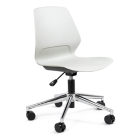 Silla VARENNA | Silla Ergonómica con Base Cromada y Ruedas