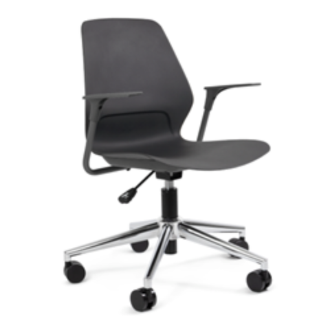 Silla VARENNA B | Silla Ergonómica con Brazos y Base Cromada