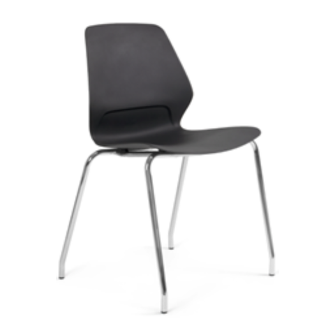 VARENNA VCR | Silla Ergonómica Apilable Base Cromada ✨🪑
